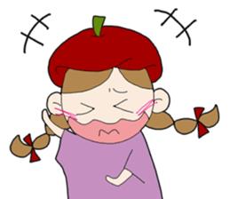 Art-chan apple hat sticker #383989