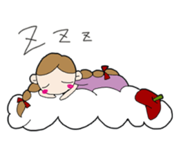 Art-chan apple hat sticker #383997