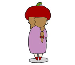 Art-chan apple hat sticker #383999