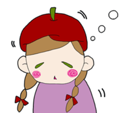 Art-chan apple hat sticker #384004
