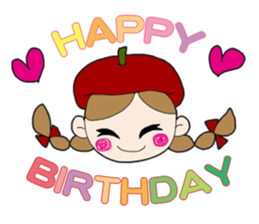 Art-chan apple hat sticker #384009