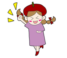 Art-chan apple hat sticker #384010