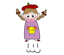 Art-chan apple hat sticker #384011
