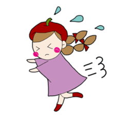 Art-chan apple hat sticker #384012