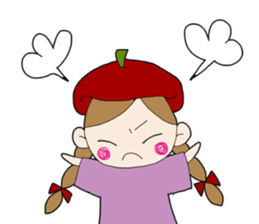 Art-chan apple hat sticker #384017
