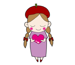 Art-chan apple hat sticker #384020