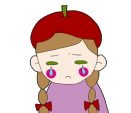 Art-chan apple hat sticker #384021