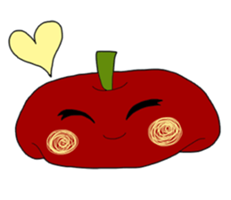 Art-chan apple hat sticker #384023