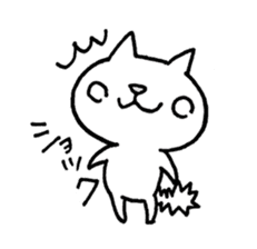 The White Kitten Kitty sticker #384155