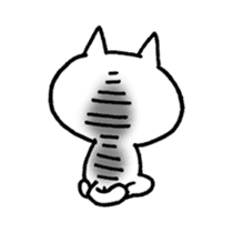 The White Kitten Kitty sticker #384161