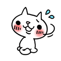 The White Kitten Kitty sticker #384162
