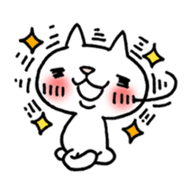 The White Kitten Kitty sticker #384163