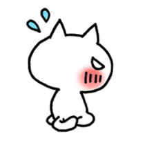 The White Kitten Kitty sticker #384164