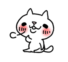 The White Kitten Kitty sticker #384166