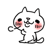 The White Kitten Kitty sticker #384166