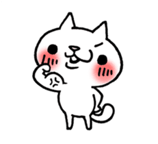 The White Kitten Kitty sticker #384169