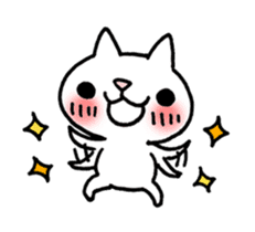 The White Kitten Kitty sticker #384175