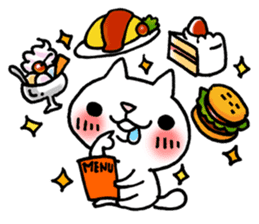 The White Kitten Kitty sticker #384181