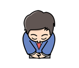 Mundane office worker sticker #384667