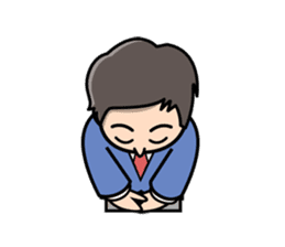 Mundane office worker sticker #384667