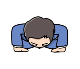 Mundane office worker sticker #384668