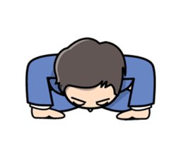 Mundane office worker sticker #384668