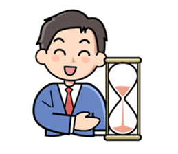 Mundane office worker sticker #384669