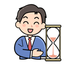 Mundane office worker sticker #384669