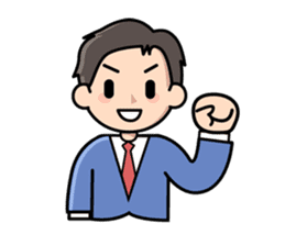 Mundane office worker sticker #384671