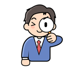 Mundane office worker sticker #384672