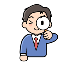 Mundane office worker sticker #384672