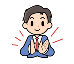 Mundane office worker sticker #384673