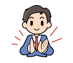 Mundane office worker sticker #384673