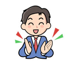 Mundane office worker sticker #384674