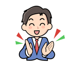 Mundane office worker sticker #384674