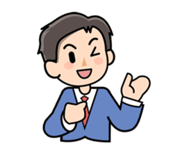 Mundane office worker sticker #384675