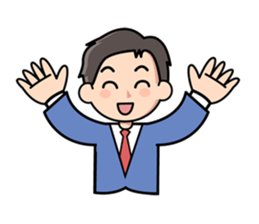 Mundane office worker sticker #384676