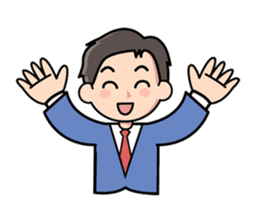 Mundane office worker sticker #384676