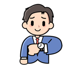 Mundane office worker sticker #384677