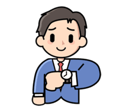 Mundane office worker sticker #384677