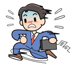 Mundane office worker sticker #384679