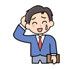 Mundane office worker sticker #384680