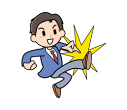 Mundane office worker sticker #384688