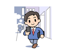 Mundane office worker sticker #384692