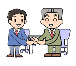 Mundane office worker sticker #384693