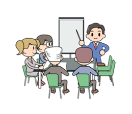 Mundane office worker sticker #384694