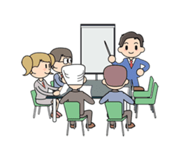 Mundane office worker sticker #384694