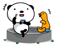 Funny Panda and Friend sticker #385345