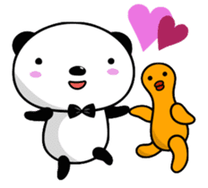 Funny Panda and Friend sticker #385346