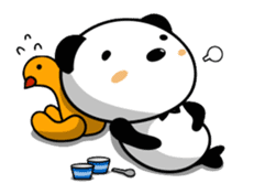 Funny Panda and Friend sticker #385357